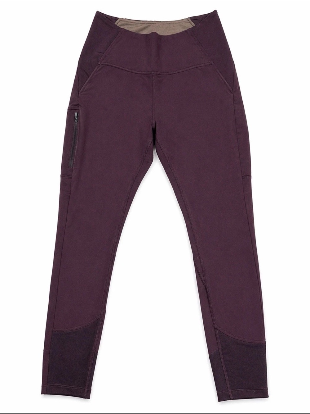 Mountain Hardwear Hiking Leggings XS Burgundy Stretch Trail Athletic Pants